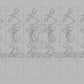 Calligraphy Water Mat - 10 Da Qualities - SMALL Character