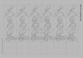 Calligraphy Water Mat - 10 Da Qualities - SMALL Character